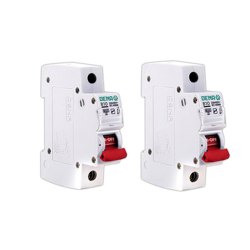 فیوز مینیاتوری تک فاز 10 آمپر دنا الکتریک ایرانیان مدل C10-6KA بسته 2 عددی