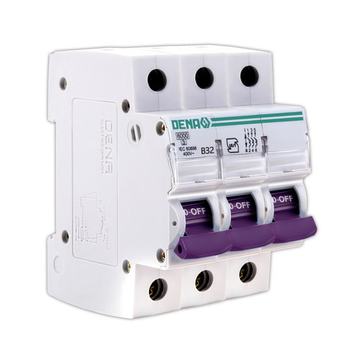 فیوز مینیاتوری سه پل 32 آمپر دنا الکتریک ایرانیان مدل B32-6KA-3P